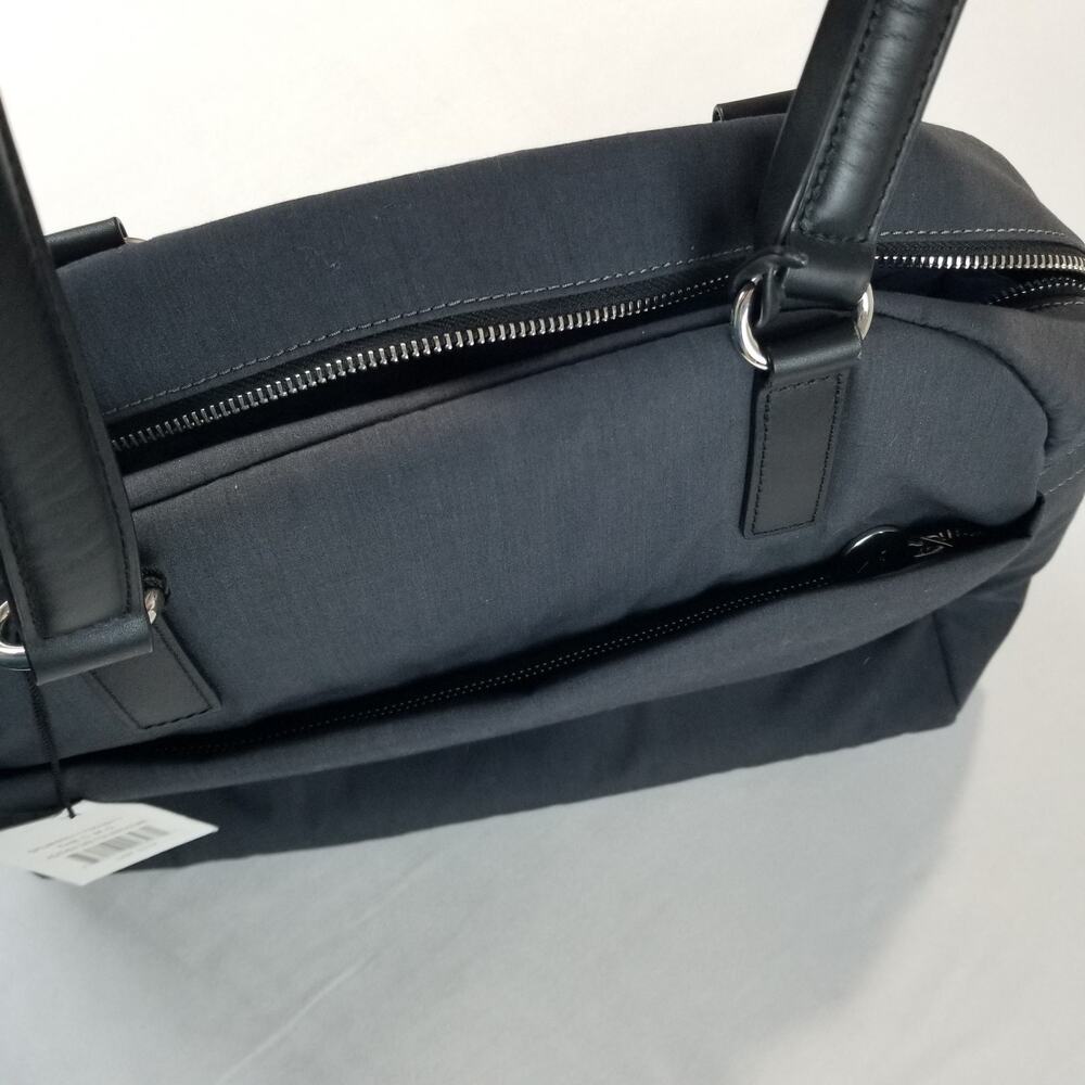 Lo & Sons OMG Nylon Bag Womens Gray Silver Azure Laptop Travel Tote OG 2 Work - Picture 15 of 15